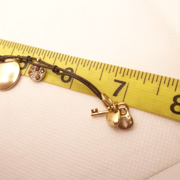 Fossil Brand Earth Tone Rhinestones Bracelet - Picture 8 of 8